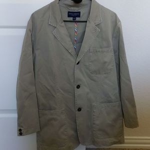 Daniel Cremieux Collection 100% Cotton Khaki Blazer Jacket L